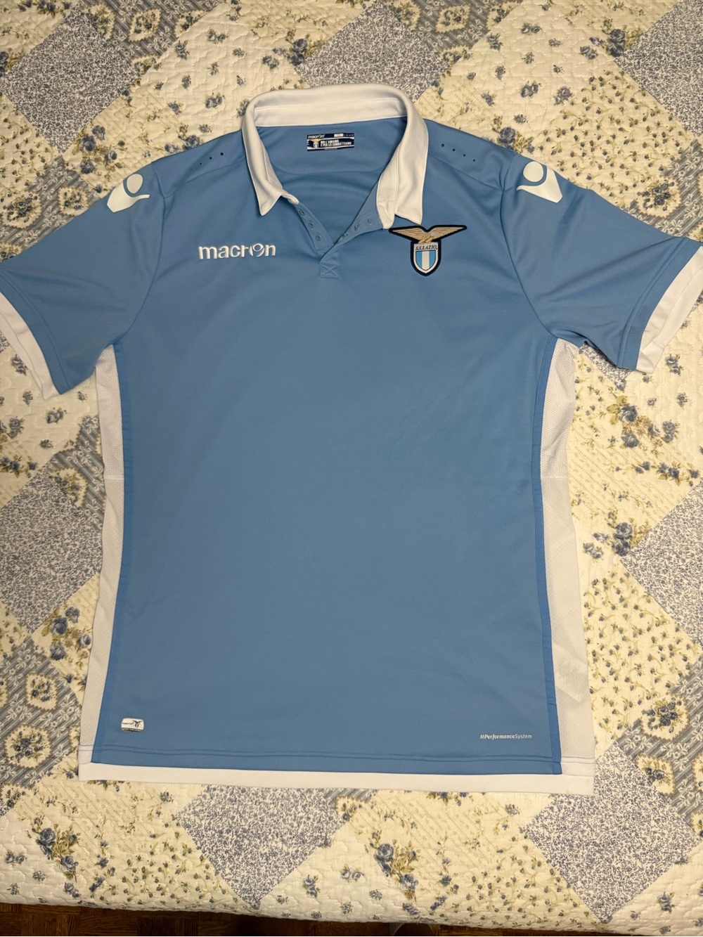 Lazio 2014/15 iconic sky blue home soccer jersey